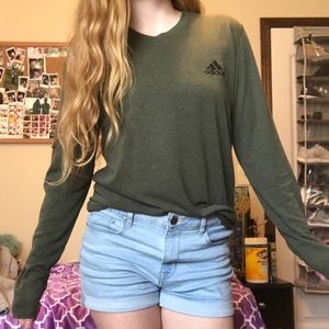 Green Adidas long sleeved shirt